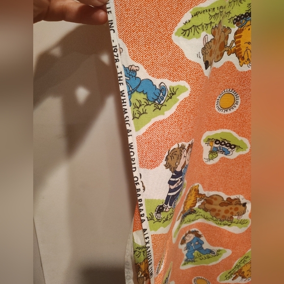 1978 The Whimsical World Of Barbara Alexander Vintage Fabric Piece 1+Yds.Sewing - Picture 2 of 7